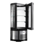 Bemutató hűtővitrin henger alakú forma, körben üveges digitális vezérlés ipari - Image 2