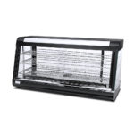 Bemutató melegentartó vitrin elől-hátul tolóajtóval, 3 polccal,186 literes 120 cm széles