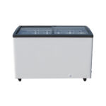 Fagyasztó ipari mélyhűtőláda 450 literes csúszó íves üvegtetővel