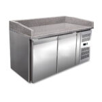 Pizzapult hűtött 2 ajtós gránitlapos oldal kompresszoros ipari