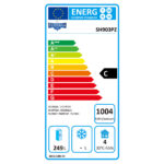 Pizzapult hűtött munkaasztal 3 ajtós gránit fedlap alsó aggregát 3 oldali felhajtás - Image 2