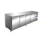 Hűtött munkaasztal 4 ajtós 616 liter oldal aggregáttal