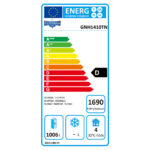 Hűtőszekrény álló 1400 literes rozsdamentes ipari háttérhűtő - Image 2