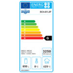 Süteményes cukrász hűtőpult ipari 1500×680×1900mm - Image 2