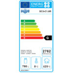 Süteményes cukrász hűtőpult kör alakú ipari 1600×680×1600mm - Image 3