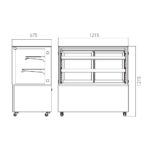 Süteményes cukrász hűtőpult 370 liter - Image 2