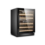 Borhűtő szabadonálló hűtő vitrin kétzónás 113 liter 5 fa polcos beépíthető ipari - Image 2