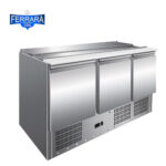 Salátahűtő 3 ajtós 400 liter alsó aggregáttal ipari