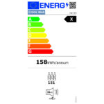 Borhűtő szabadonálló hűtő 400 liter 8 szintes fa polc betéttel LED világítással ipari - Image 2