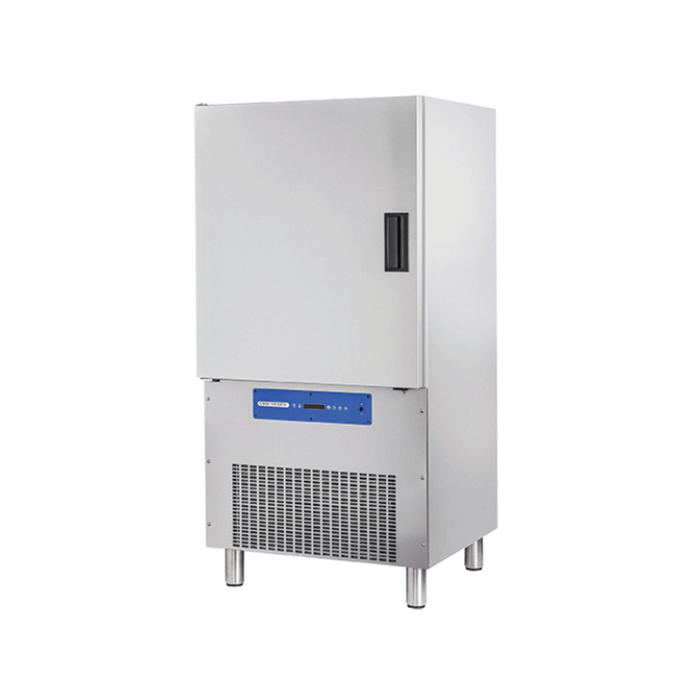 02140000003 Sokkoló hűtő fagyasztó 10 tálcás GN1/1 és 600x400 újlenyomat és folt mentes lemezborítás, ipari - Image 1