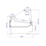 Csemegehűtő pult ipari Igloo Luzon - Image 3