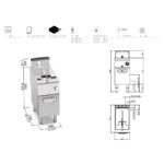 Olajsütő gázüzemű 18L álló 700sr - Image 2