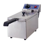 Olajsütő fritőz asztali 1x6 liter 3 kW ipari