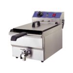 Olajsütő fritőz asztali elektromos 1x16 liter 230V, 5 kW ipari