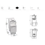 Olajsütő elektromos álló 18L 700sr - Image 2