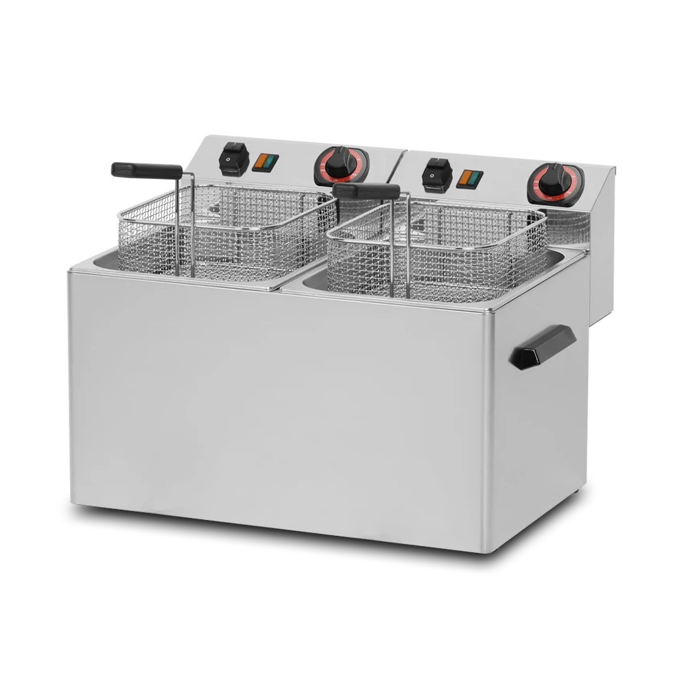 07000001013 Olajsütő elektromos 2x8 liter 3 fázisú 6+6 KW - Image 1