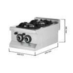 Tűzhely gázüzemű 2 égős asztali - Image 2