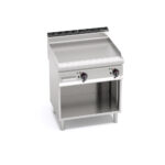 Rostlap elektromos 2 zónás sima 700Sr 80 cm