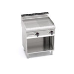 Rostlap elektromos 2 zónás félig sima félig bordázott