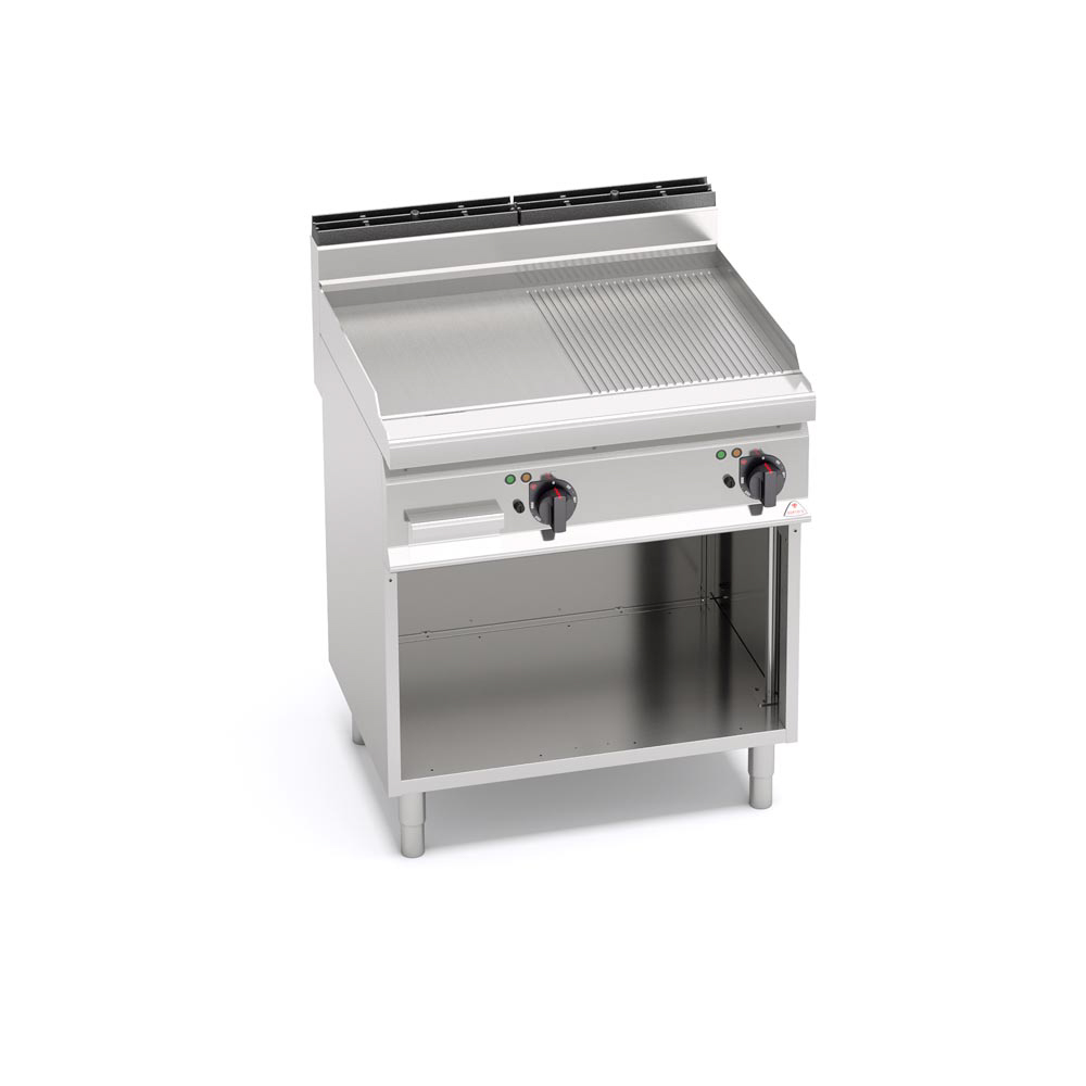 12000000012 Rostlap elektromos 2 zónás félig sima félig bordázott - Image 1