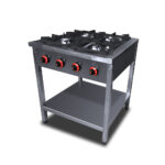 Tűzhely gázüzemű ipari 4 égős lábon álló őrlánggal 700Sr