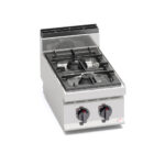 Tűzhely gázüzemű 2 égős asztali főzősorba illeszthető