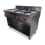 Tűzhely elektromos 6 főzőlapos sütő nélkül 700Sr