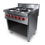 Tűzhely elektromos 4 főzőlapos főzősorba illeszthető ipari 700Sr