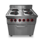 Tűzhely elektromos 4 főzőlapos GN 1/1 légkeveréses sütővel 700Sr - Image 2