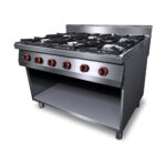 Tűzhely gázüzemű ipari 6 égős őrlánggal 900Sr