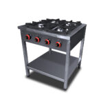 Tűzhely gázüzemű ipari 4 égős lábon álló őrlánggal 900Sr