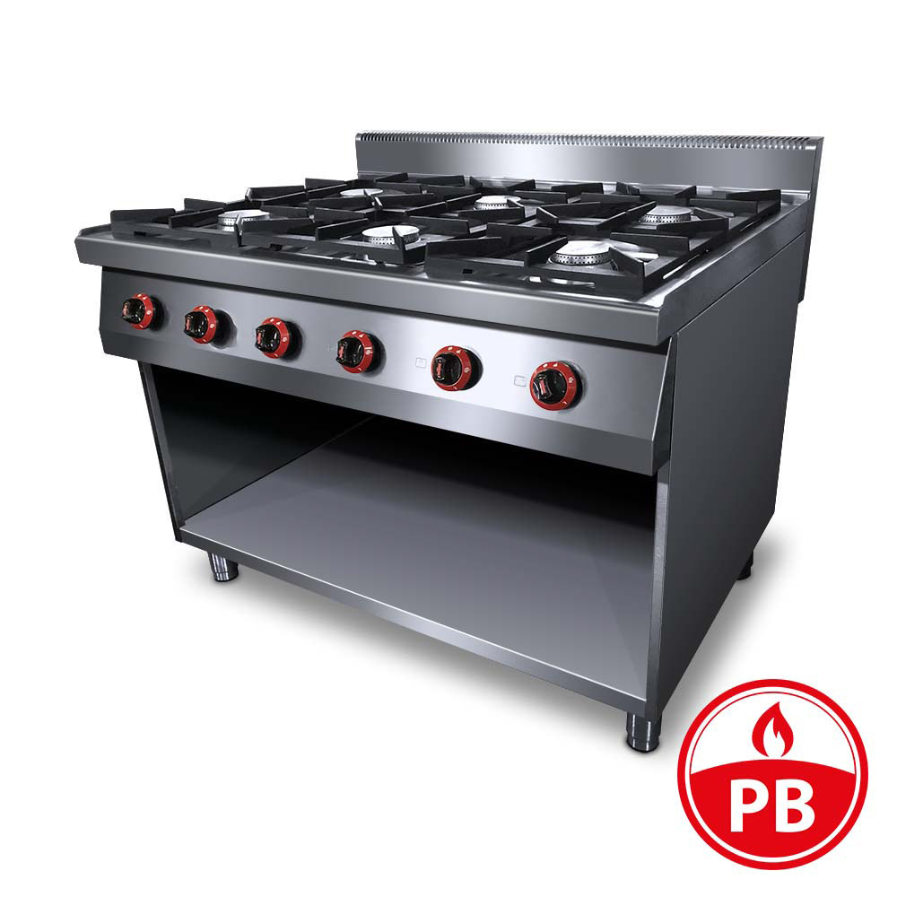 12010000019 PB" Tűzhely gázüzemű 6 égős őrlánggal 900Sr - Image 1
