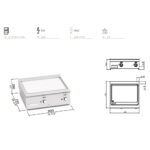 Rostlap elektromos 2 zónás sima felületű - Image 2