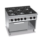 Tűzhely gázüzemű 6 égős gázos sütővel 900Sr