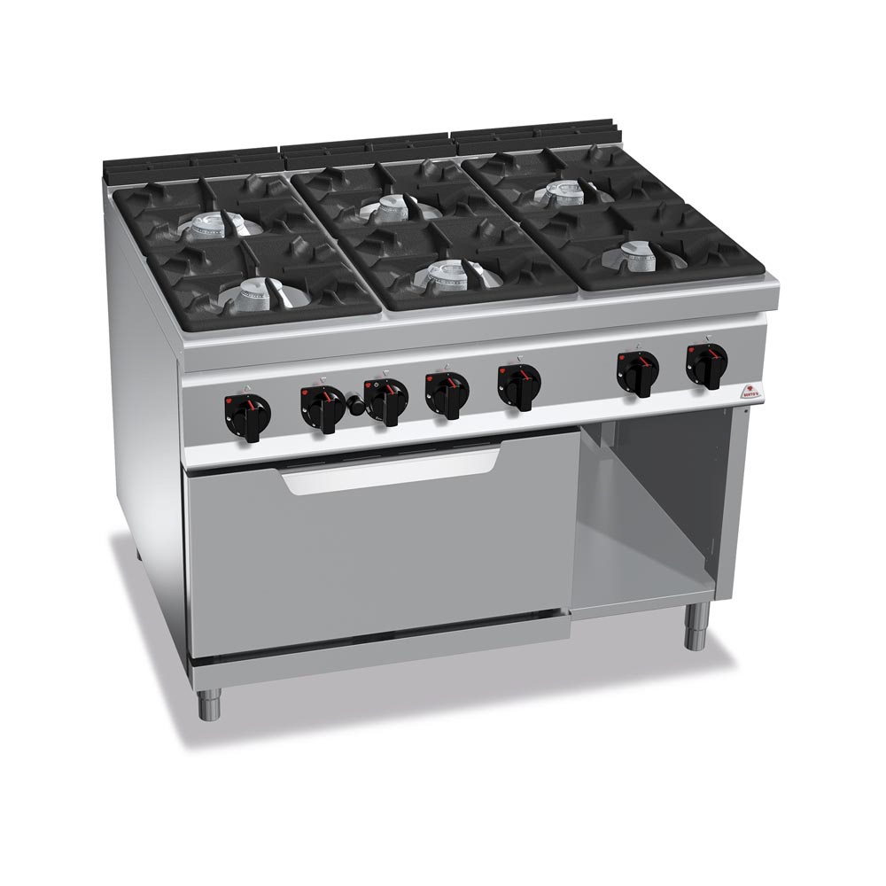 12010400006 Tűzhely gázüzemű 6 égős gázos sütővel 900Sr - Image 1