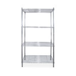 Állvány krómozott 4 szintes polccal 1845x910x460 mm - Image 3