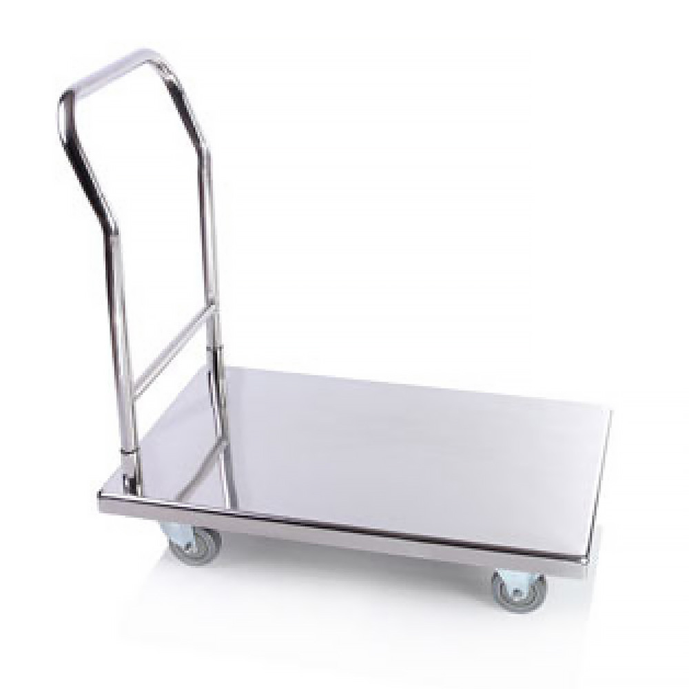 03030000003 Áruszállító kocsi rozsdamentes 90x55x87 cm masszív 150 kg terhelésig - Image 1