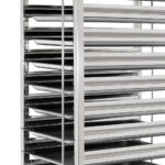 Tálcatartó kocsi 15 szintes GN1/1-es méret prémium állvány fékezhető kerekekkel - Image 2