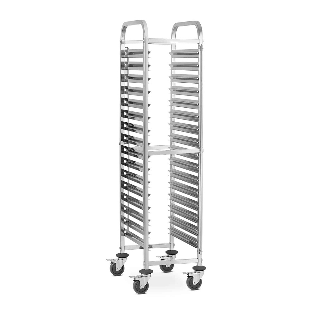 03030000028 Tálcatartó kocsi 18 szintes GN1/1-es méret prémium állvány fékezhető kerekekkel - Image 1
