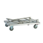 Áruszállító kocsi rozsdamentes 100×60×87 cm masszív 150 kg terhelésig - Image 2