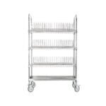 Csepegtető kocsi tálcákhoz 60db-os ipari rozsdamentes