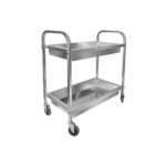 Szervízkocsi kétszintes edény és tányér számára rozsdamentes - Image 2