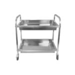 Szervízkocsi kétszintes pohár és ital számára rozsdamentes - Image 3