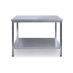 Munkaasztal alsó polccal méret: 60 x 60 x 85 cm hegesztett - Image 2