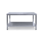 Munkaasztal alsó polccal méret: 220 x 60 x 85 cm hegesztett - Image 2