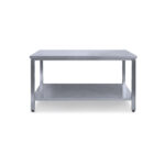 Munkaasztal alsó polccal méret: 240 x 60 x 85 cm hegesztett - Image 2