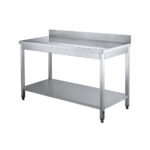 Munkaasztal alsó polccal méret: 160 x 70 x 85 cm hegesztett