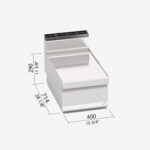 Neutrális elem, semleges munkapult asztali 400-as, 700sr - Image 2