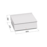 Neutrális elem, semleges munkapult asztali 800-as 700sr - Image 2