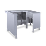 Pénztárpult 1190×650×850 mm - bal oldali beülő (pénztáros oldaláról nézve)